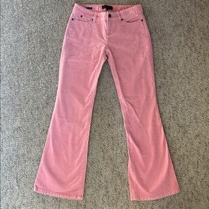 Talbots Pink Corduroy signature Boot Stretch Mid Rise Pants